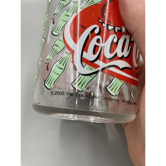 Vintage 2000 - Coca-Cola Plastic Drinking Cups Tumblers Bottles Design READ - Picture 2 of 4